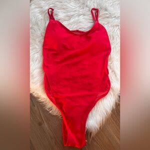 NWOT Fashion Nova red one piece swimsuit